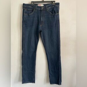 Wrangler Men's Dark Blue Straight Jeans